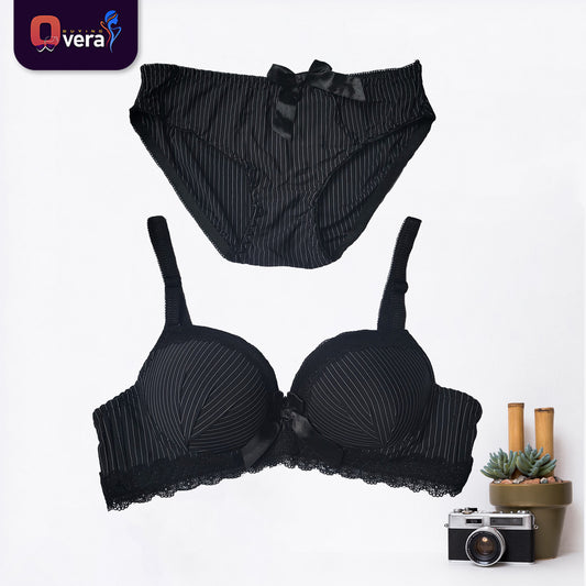 Premium-Quality Bra & Panty Set for Girls Imported Soft & Comfortable Padded Form single PushUp Bra