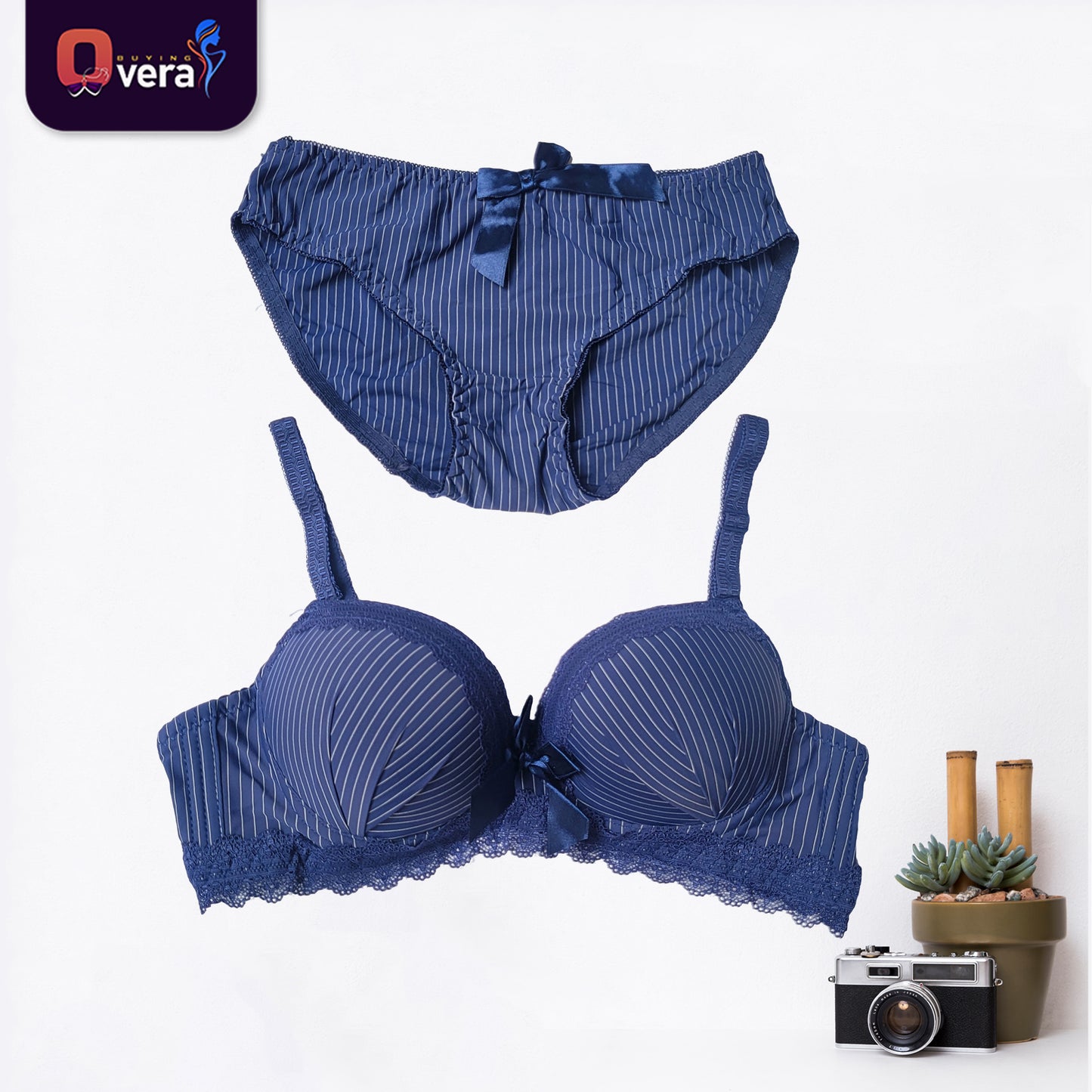 Premium-Quality Bra & Panty Set for Girls Imported Soft & Comfortable Padded Form single PushUp Bra